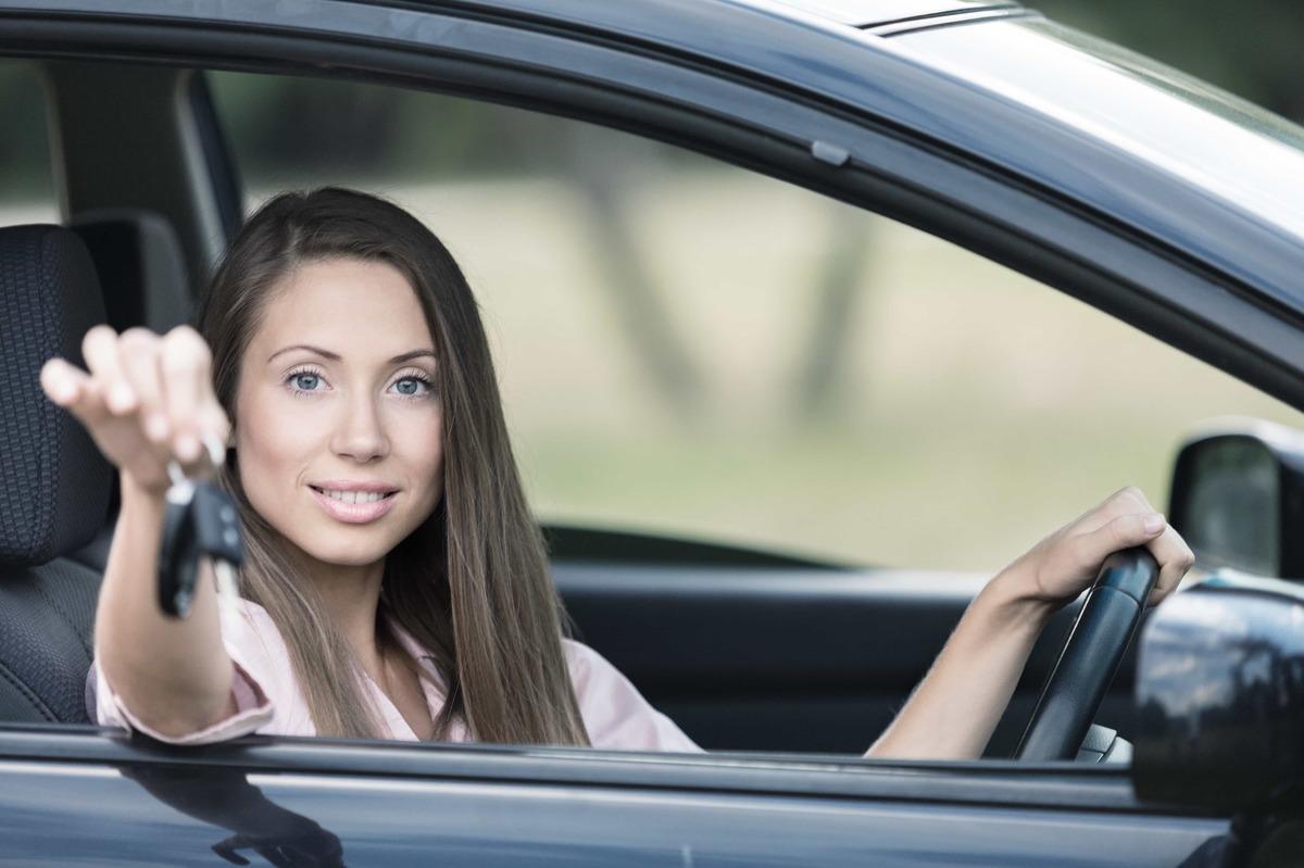 Young Female New Driver 