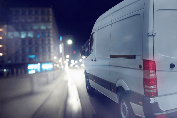 White Delivery Van