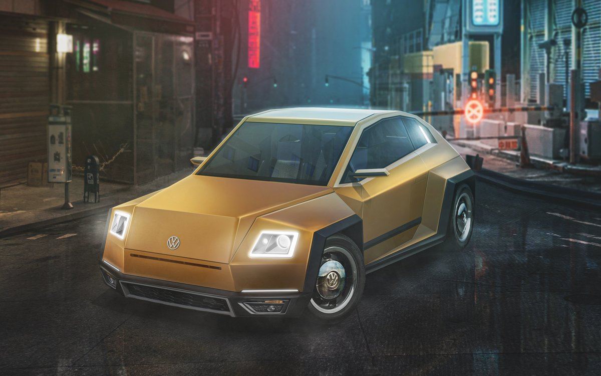 VW Beetle Cybertrucked